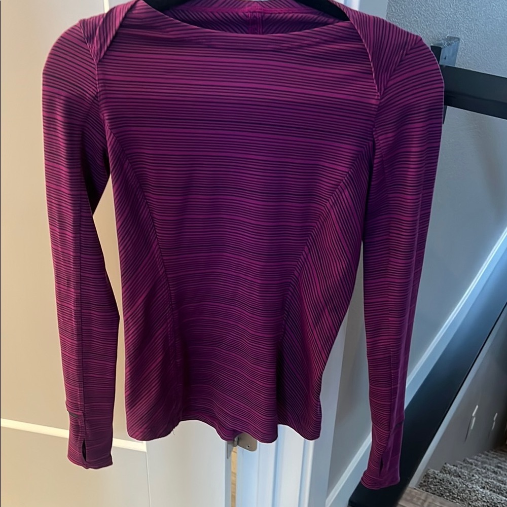 Women's Purple Striped Top
